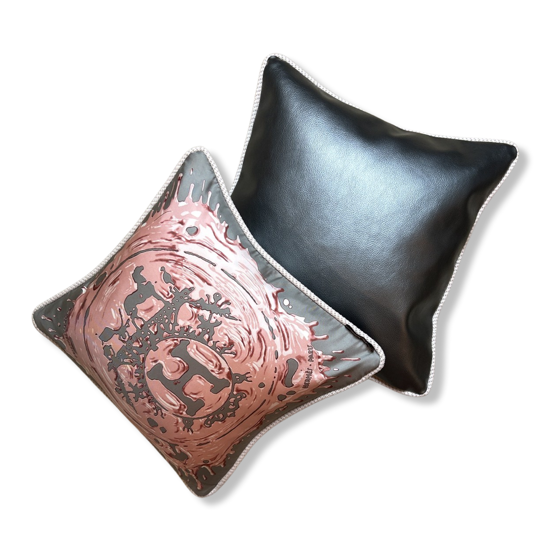 Peinture Fraiche Vintage Silk Scarf Pillow 17"