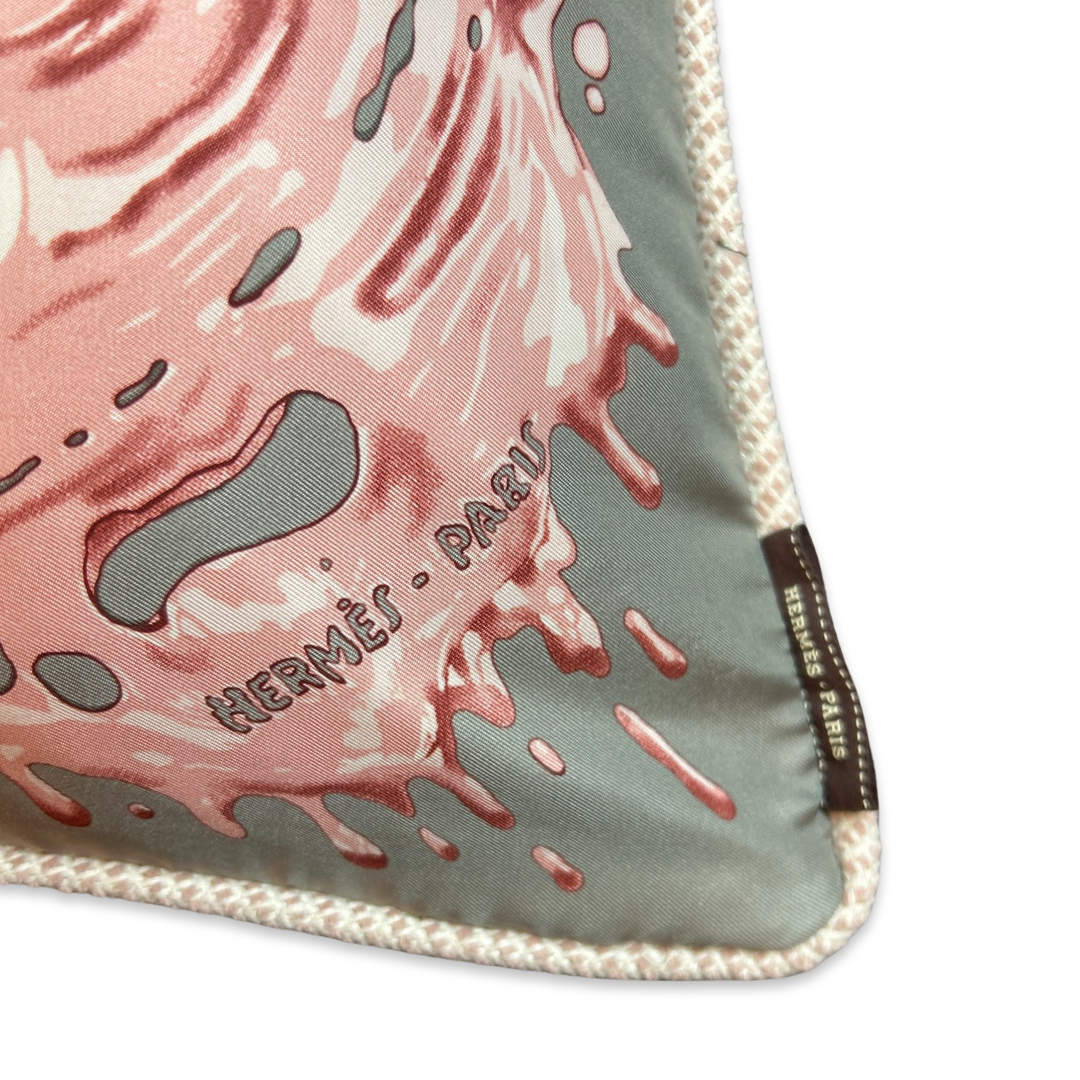 Peinture Fraiche Vintage Silk Scarf Pillow 17"