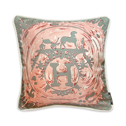 Peinture Fraiche Vintage Silk Scarf Pillow 17"