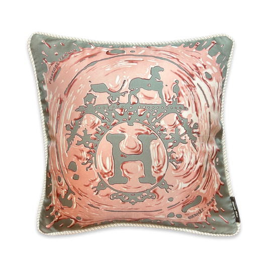 Peinture Fraiche Vintage Silk Scarf Pillow 17"