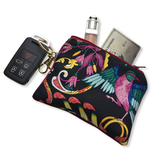 Pierres d'Orient et Occidental Vintage Scarf Coffee Run Keychain Bag