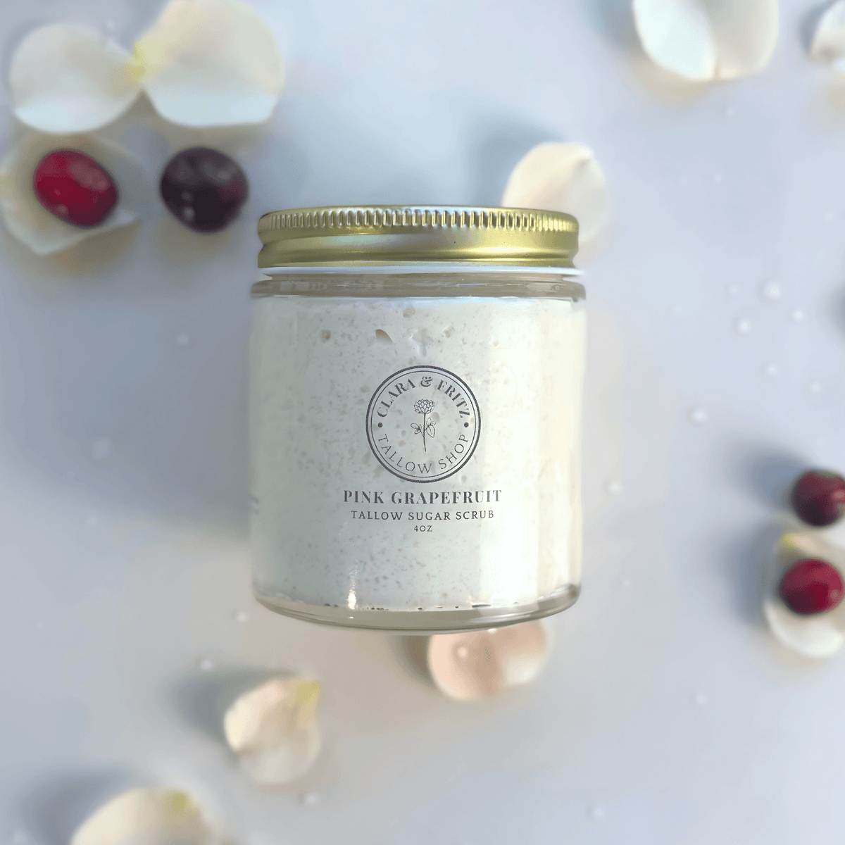 Pink Grapefruit Tallow Sugar Scrub