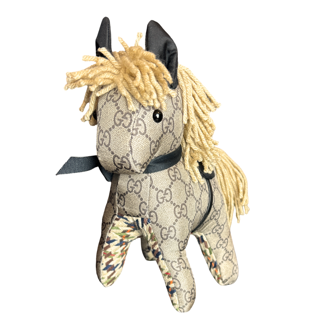 GG Vintage Silk Scarf Noble Pony