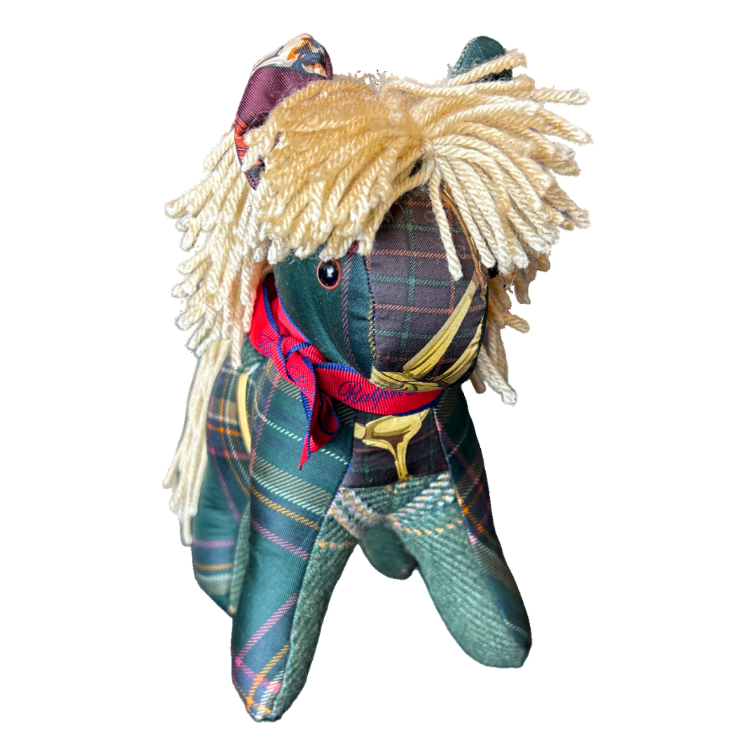 Tartan Vintage Silk Scarf Noble Pony