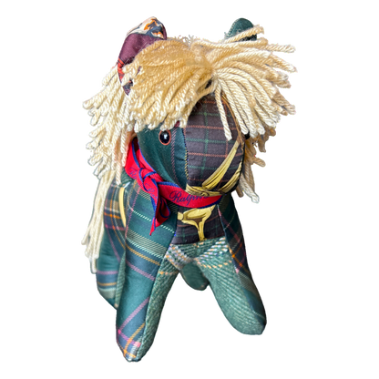 Tartan Vintage Silk Scarf Noble Pony