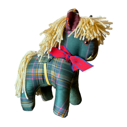 Tartan Vintage Silk Scarf Noble Pony