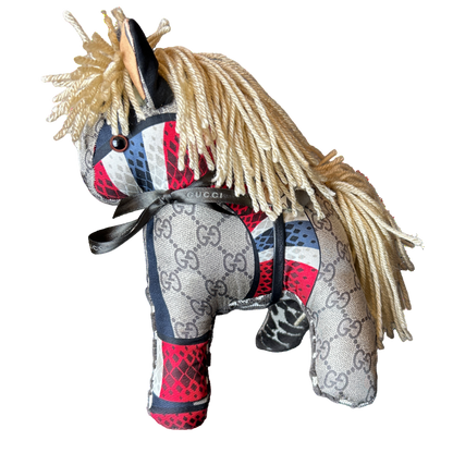 GG Vintage Silk Scarf Noble Pony