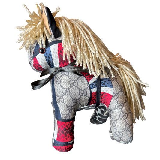GG Vintage Silk Scarf Noble Pony