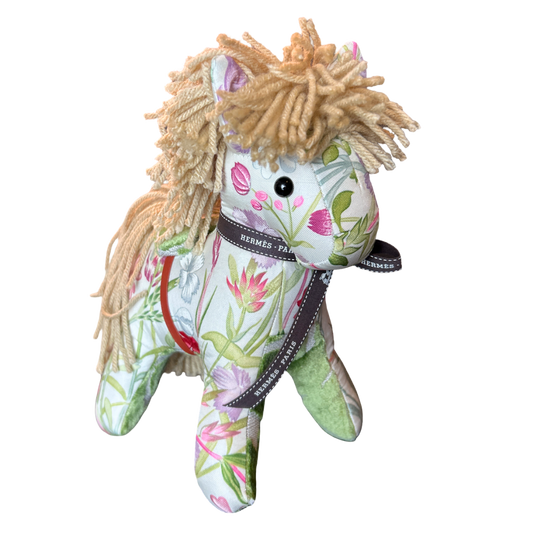 Oeillets Sauvage Vintage Silk Scarf Noble Pony
