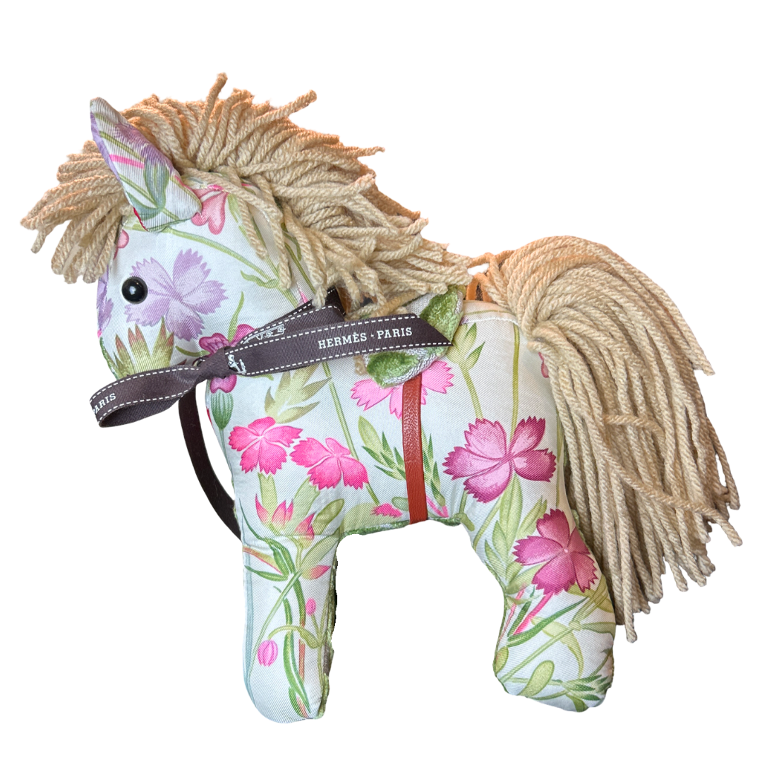 Oeillets Sauvage Vintage Silk Scarf Noble Pony