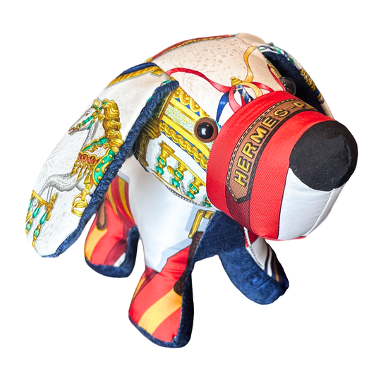 Sangles Vintage Silk Scarf Loyal Puppy