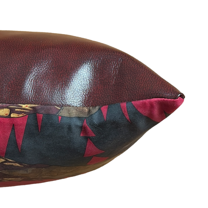 Cowboy Boots Vintage Silk Scarf Pillows 35"