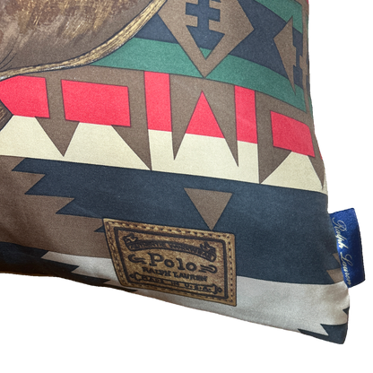 Cowboy Boots Vintage Silk Scarf Pillows 35"