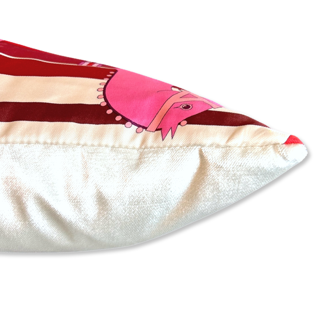 Rocabar Vintage Silk Scarf Pillow 17"