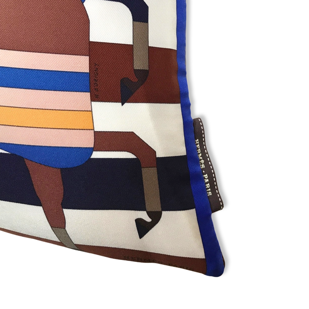 Rocabar Vintage Silk Scarf Pillow 17"