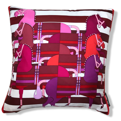 Rocabar Vintage Silk Scarf Pillow 17"