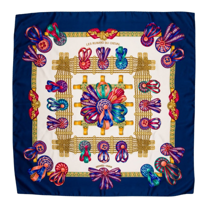 Rubans du Cheval Blanc Vintage Silk Scarf Crossbody Bag