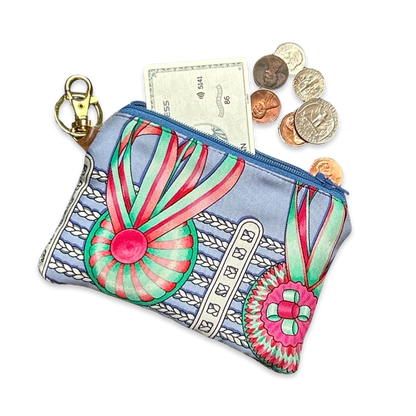 Rubans du Cheval Blue Coffee Run Keychain Bag