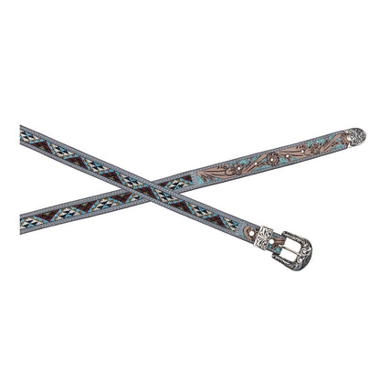 Sunrise Over Sanora Hand-tooled Women's Belt