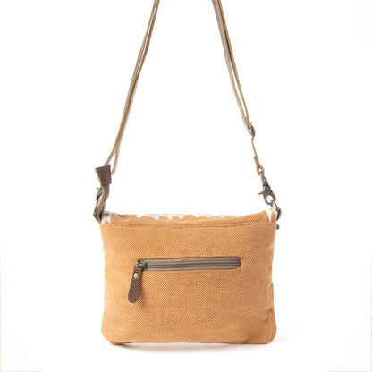 Myra Rose Canyon Sling Bag for Women Adjustable Strap Everyday Crossbody with Tribal Embroidery