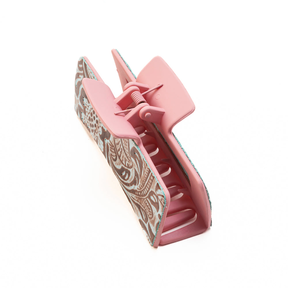 High Vista Hair Comb Clip In Pink and Brown
