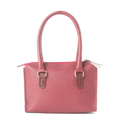 Midnight Grace Handtooled Leather Bag in Red