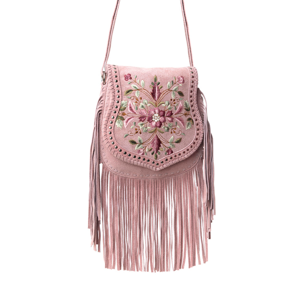 Myra Mojave Meadow Leather Bag in Old Rose