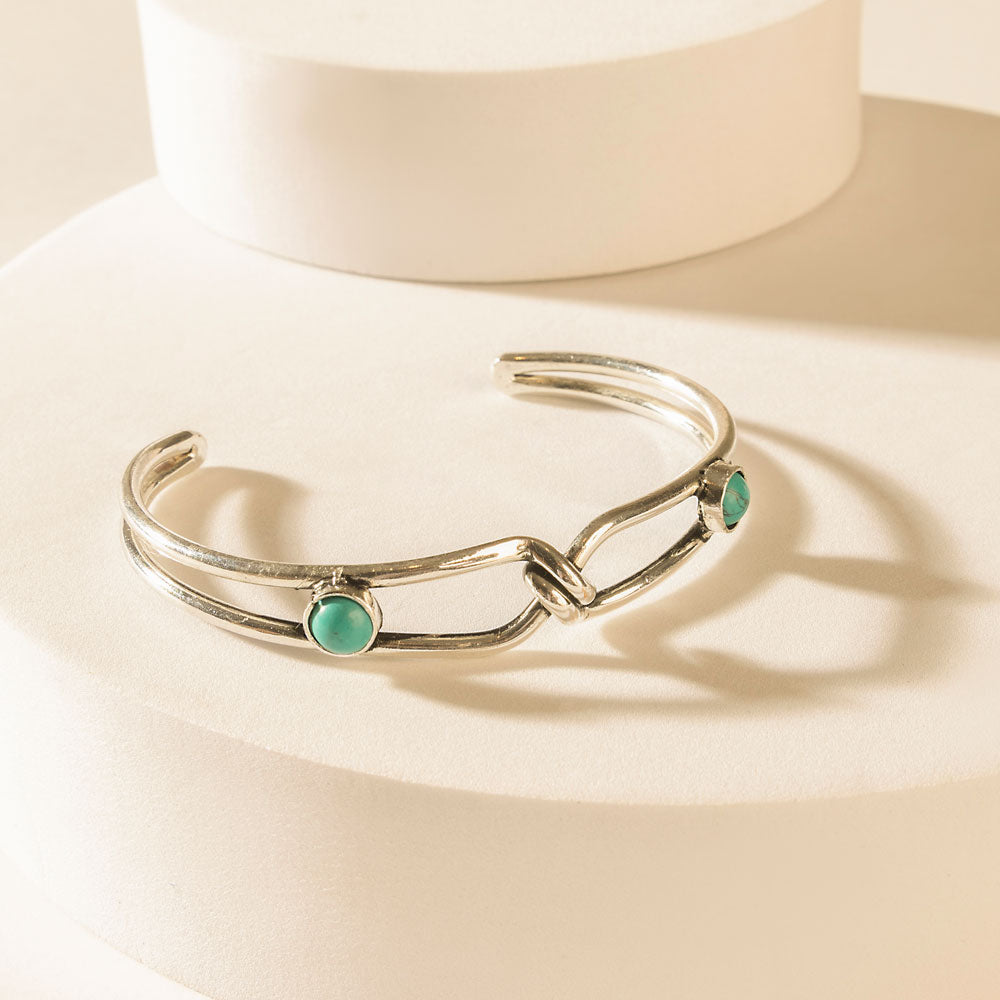 Myra Rider's Promise Cuff in Wild Silver