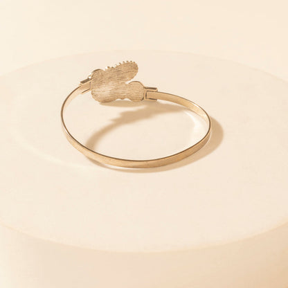 Myra Grande Curl Cuff in Rain Silver