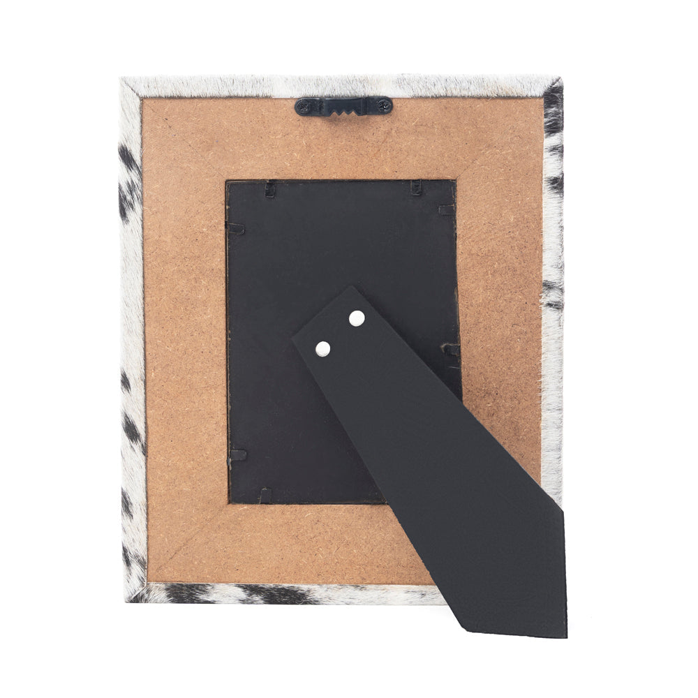 Myra Sequoia Whisper Handtooled Leather Photo Frame in Espresso Cream