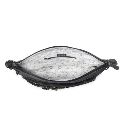 MODERN  LEATHER AND HAIRON BAG