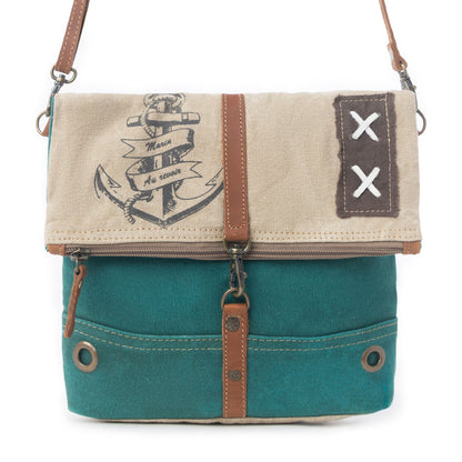 Burlander Patch Teal Small & Crossbody Bag