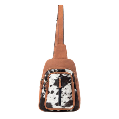 Mountain Bend Hair-On Hide Bucket Sling Bag