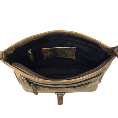 Lawson Roundup Satchel Leather & Hairon Bag
