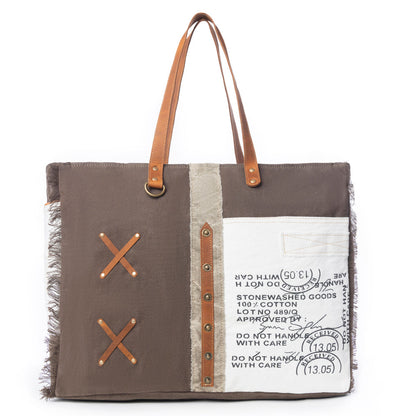 Graded Cotton Farmland Weekender Bag