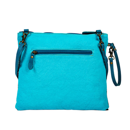 Sky Falcon Canvas And Hairon Bag