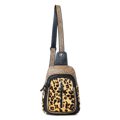 Jaguar Trail Hand-tooled Fanny Pack Bag