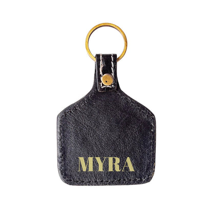 Trails East Hand-tooled Key Fob