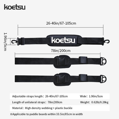 KOETSU Adjustable SUP Paddle Board Shoulder Strap - Comfortable