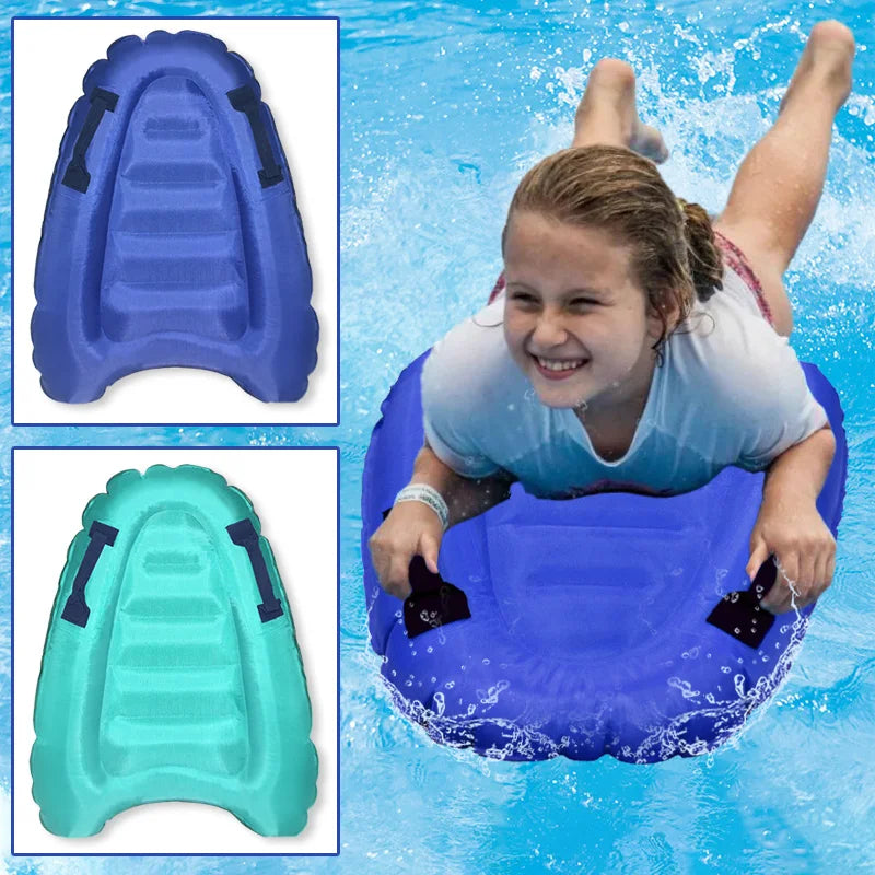 1pc Inflatable Surfboard With Handle For Beach Surfing Swimming