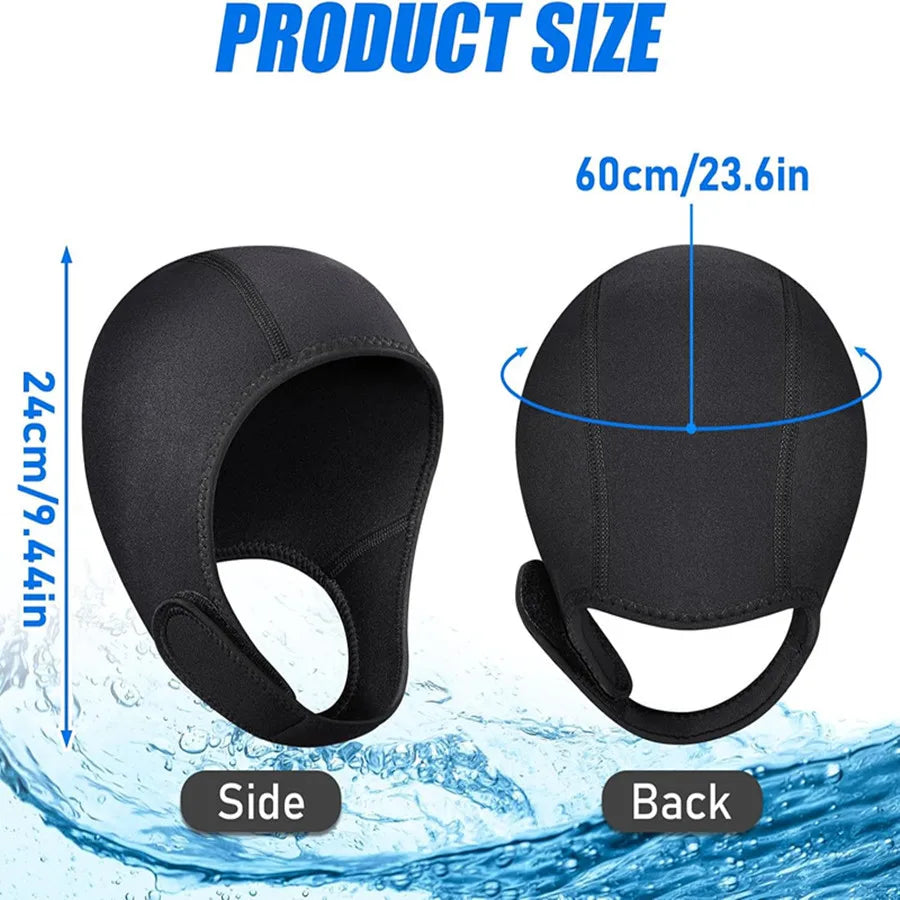 3MM Neoprene Diving Hood Waterproof Hat Wetsuit Hood Swimming Cap Suit