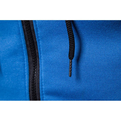 Men's Zip Up Hoodie – Polka Dot Pocket Sport Casual Sweatshirt