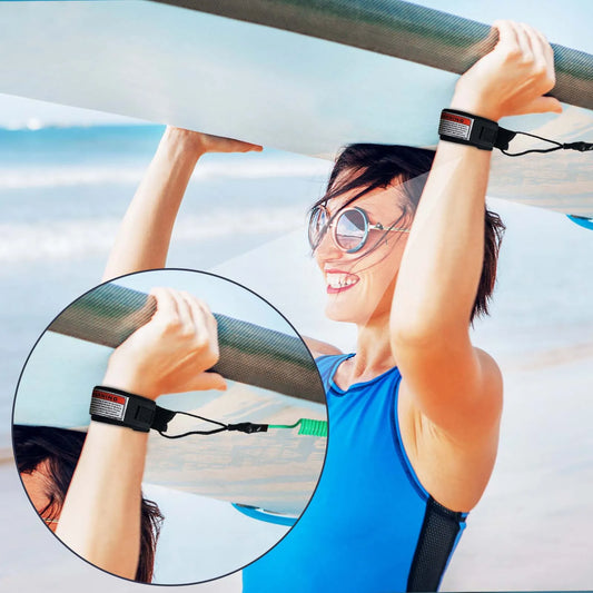 130cm Surfboard Surfing Safety Rope Hook and Loop Single-Wrap Strap