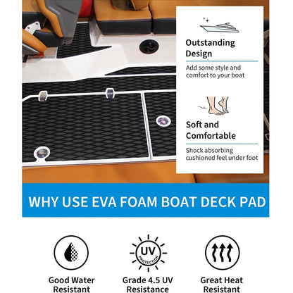 120*30cm Skimboard EVA Surfboard Traction Pad Non-slip Diamond Grip