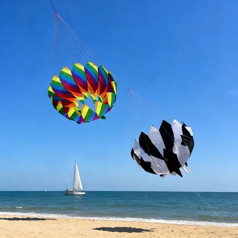 Rainbow kites windsocks nylon kite flying parachute kites wholesale