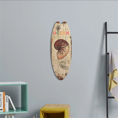 Beach Ocean Theme Surfboard Wooden Leisure Home Party Festival Hanging