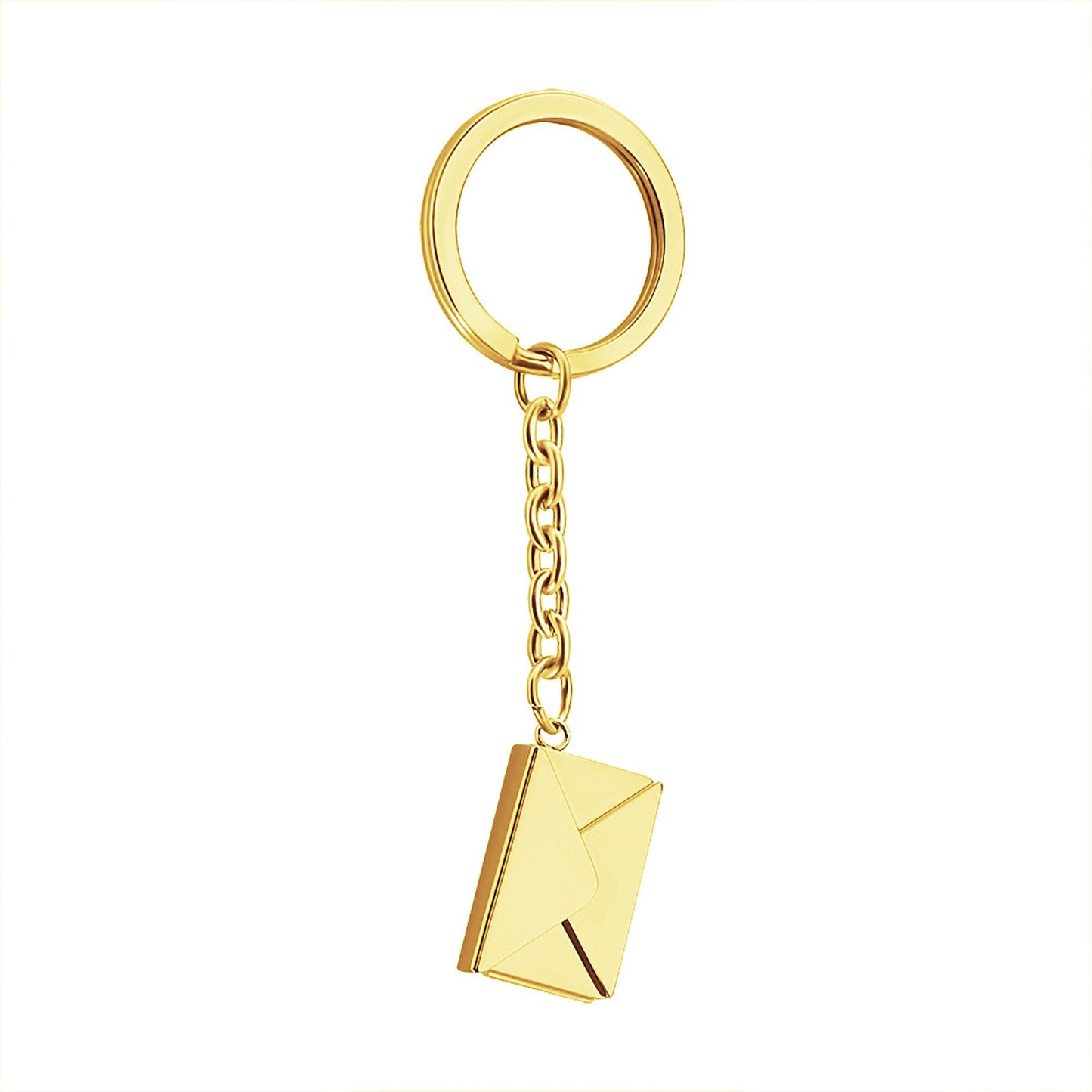 Customizable name envelope keychain For Men Women Car Key Holder