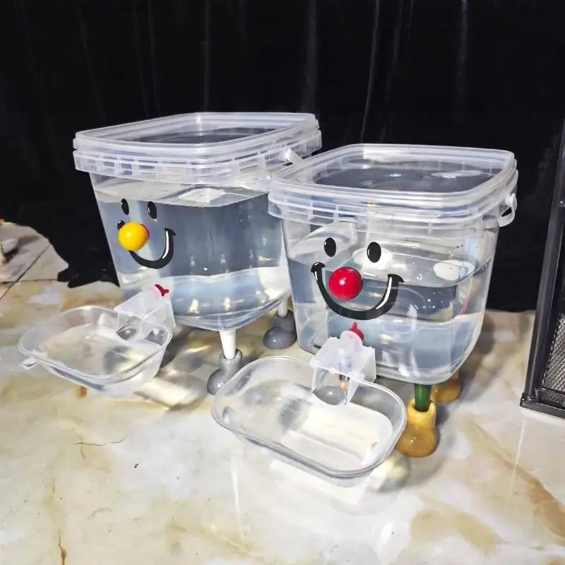 【1Set Large Capacity Pet Drinking Fountain 3/5/8/10L Cartoon Automatic Water Dispenser No-Electricity Auto Water Bowl】