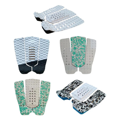 3Pcs Deck Grip Mat Adhesive Anti Slip Surfboard Traction Pad Deck Pad