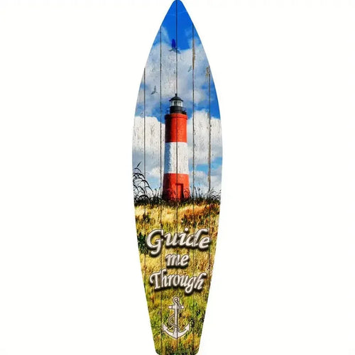 Tiki Bar Surfboard Wooden Sign Beach Themed Decor Decorative Wall Sign